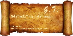 Gömöry Tímea névjegykártya